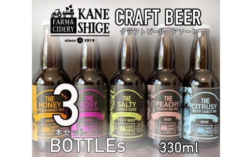 超絶フルーティなクラフトビールアソート 330ml×3本セット