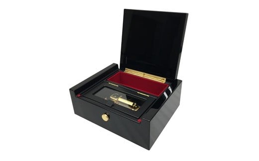 30弁式シリンダーオルゴール（FSO-450PB）小物収納スペース付き 1328