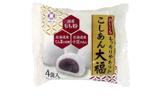1119 アダチ製菓　こしあん大福(4個入り×6袋×8箱)
