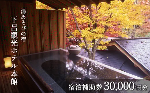 下呂温泉【下呂観光ホテル】宿泊補助券（30,000円分）旅館 宿泊券 温泉 旅行 東海 中部