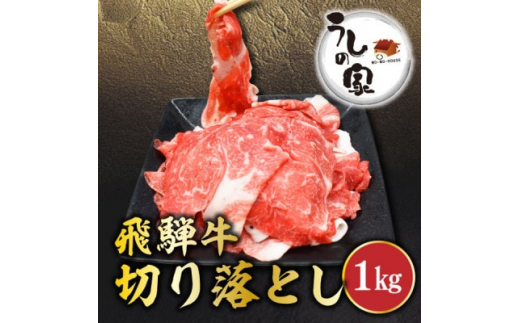 うしの家の飛騨牛切り落とし　1kg(250g×4パック)　【1418727】