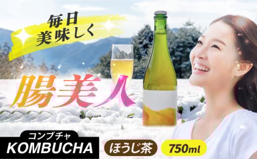 ほうじ茶コンブチャ fog-hojicha 750ml オリジナルコンブチャ お茶 発酵飲料 腸活 白川町 / 新田製茶 [AWBK007]