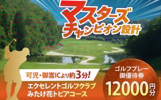 エクセレントゴルフクラブ ゴルフ場 利用券 12,000円分 / ふるさと納税 ゴルフ 岐阜 ゴルフ プレー / 御嵩町 / エクセレントゴルフクラブ [AVAJ004]