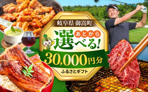 【あとから選べる】 岐阜県御嵩町ふるさとギフト 3万円分  飛騨牛 うなぎ ゴルフ場 あとから ギフト [AVBM007]