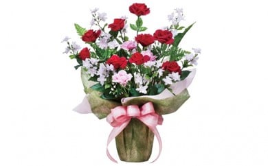 光の楽園　パーティローズ【配送不可：北海道・沖縄・離島】 植物 造花 [№5786-1224]