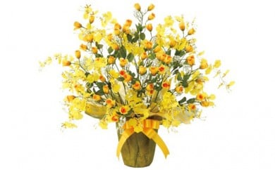 光の楽園　ゴールドストライク【配送不可：北海道・沖縄・離島】 植物 造花  [№5786-1227]