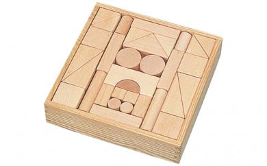 良質なブナ材のつみき56ピース（KAWAI玩具4012) [№5786-1708]