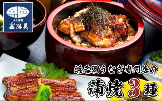国産 うなぎ 蒲焼き 3種 セット 長焼き 160g 1尾 カット 80g きざみ 90g タレ 75ml 山椒付 詰め合わせ 国産うなぎ うなぎの蒲焼 鰻 魚介 魚介類 惣菜 お惣菜 小分け 簡単調理 個包装 勝美 静岡うなぎ 浜名湖うなぎ 静岡 静岡県 浜松市 [№5786-4782]