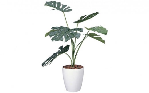 光の楽園　モンステラ90【配送不可：北海道・沖縄・離島】 雑貨 日用品 植物 造花 [№5786-2603]