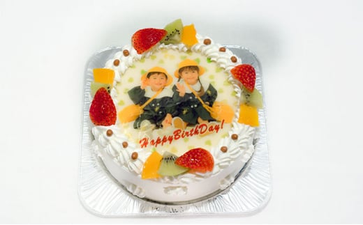 写真ケーキ6号サイズ 引換券 [№5786-4117]