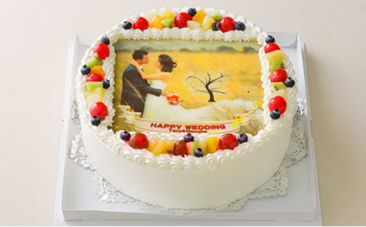 写真ケーキ9号サイズ 引換券 [№5786-4120]