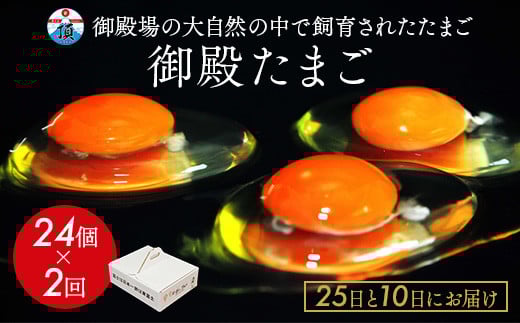 《25日と10日にお届け》御殿たまご 赤たまご 24個入×2回（破損保障含む）もみがら入 ◇ ｜ 卵 タマゴ 玉子 たまごかけご飯 生卵 鶏卵 卵焼き 国産 御殿場産  ※北海道・沖縄・離島への配送不可