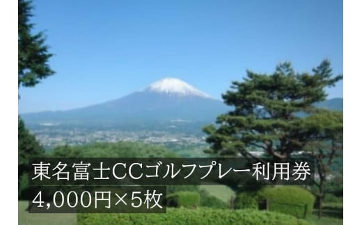 東名富士ＣＣゴルフプレー利用券 5枚【 小山町内 ゴルフ場 共通利用券 ゴルフ プレー券 利用券 ゴルフ場利用券 golf ゴルフボール ゴルフクラブ 体験型 プレー 】L22
