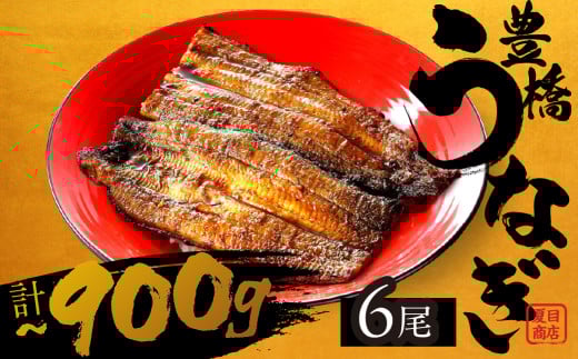 【すぐにお届け】極上 豊橋うなぎ 蒲焼 6尾 ~900g 夏目商店