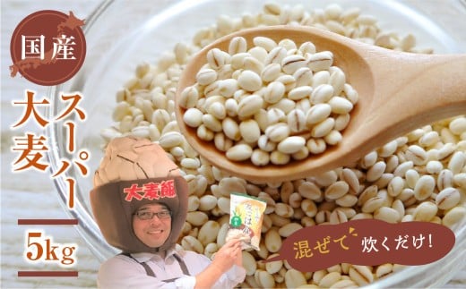 国産スーパー 大麦 毎日食べたいたっぷり 5kg
