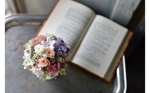 可愛らしいプリザーブドフラワー