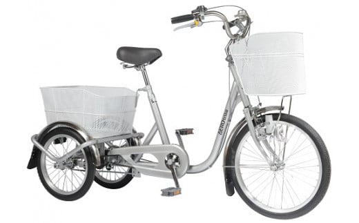 防災対応　エアロトライク　ノンパンク三輪自転車 | 自転車 三輪自転車 エアロトライク ノンパンク 空気入れ不要 高齢者 安全 安定 乗りやすい 防災 災害 避難  家庭用 配送 運搬