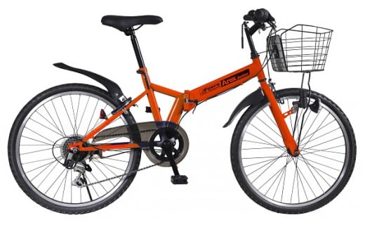 Arex　Junior　24型６スピードノンパンク折りたたみジュニアマウンテンバイク　色：レッド