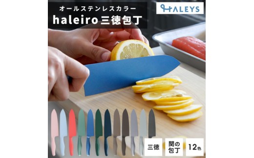 【パールブラック】包丁だって彩り豊かに！オールステンレスのカラー包丁「haleiro（ハレイロ）」サントク
