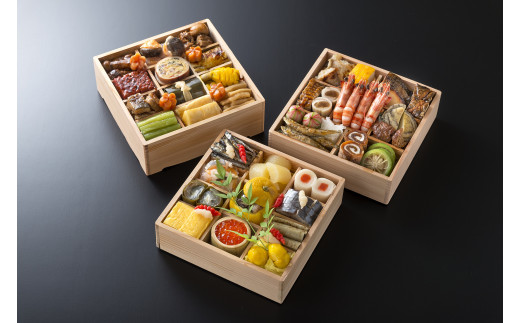 迎春おせち「和三段重」ホテルプラザ勝川謹製【冷蔵発送】 | ホテル おせち お正月 三段重 三段おせち 手作り 冷蔵 和風 3～4人用 名古屋 謹製おせち お取り寄せ おせち料理 勝川 Japanese New Year Food 愛知県 春日井市 ※北海道・青森・岩手・秋田・福岡・佐賀・熊本・長崎・鹿児島・大分・宮崎・沖縄、その他離島へのお届けはできません。 ※2025年12月31日にお届け