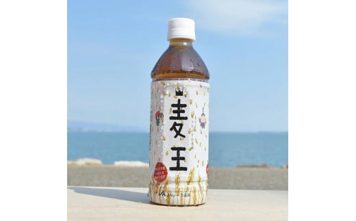 大津市産六条大麦100%使用 本格麦茶「麦王」500ml×24本