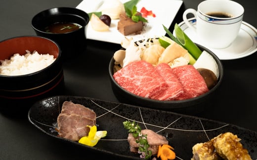 れすとらん松喜屋本店ペアお食事券「牛鍋膳ランチコース」