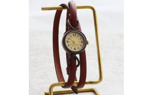 【ブレスレットウォッチ】アンティークフェイスとイタリアンレースの可愛い組み合せ ベルトカラー：茶 WB066-WL004茶