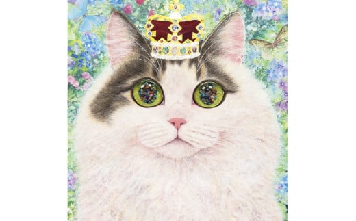 猫作家福嶋吾然有が描く、猫のセミオーダー絵画　S3号サイズ