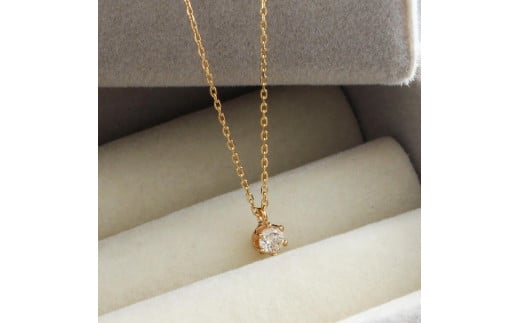 【K10イエローゴールド ダイヤモンドネックレス】0.1ct 気品あふれる6本たてづめ 長さ40cm　KN01050Y / 金 ゴールド ダイヤ ジュエリー アクセサリー ギフト プレゼント レディース シンプル 定番