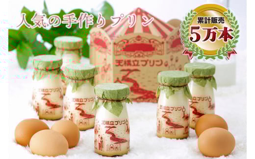 天橋立 プリン 6本入 お菓子 洋菓子 ご当地プリン ご当地スイーツ 乳製品 グルメ ギフト お歳暮 送料無料 ハロウィン 誕生日 お中元 贈り物[№5716-0276]