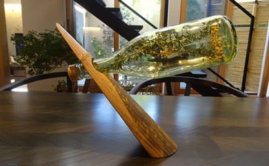 「京銘竹ボトルスタンド胡麻竹」京都の竹垣職人ハンドメイド