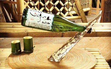 「京銘竹ボトルスタンド図面竹」京都の竹垣職人ハンドメイド