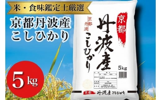 令和7年産 新米 京都丹波産 こしひかり 5kg ※米食味鑑定士厳選 ※精米したてをお届け【京都伏見のお米問屋が精米】米 令和7年産 ※沖縄本島・離島への配送不可 ※2025年11月上旬頃より順次発送予定
