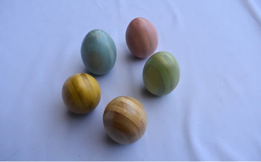 竹製オリジナルたまご型文鎮 6×4cm（重さ80～110g）1個 [№5223-0039]