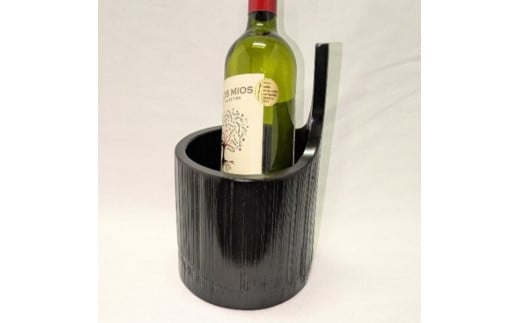 ワインクーラー 竹製 φ14前後 H13.5 23cm ワイン・冷酒クーラー ボトルクーラー 工芸品 キッチン用品 雑貨 日用品 [№5223-0042]