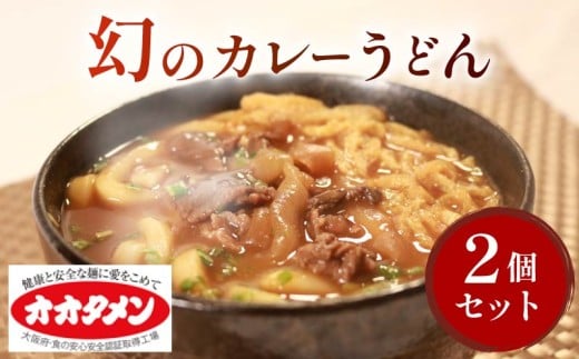 幻のカレーうどん カレーうどん うどん 2食 オオタメン 太田製麺所 製麺所 個包装 簡単調理 冷凍 めん 麺 2人前 できたて こだわり 大阪府 松原市
