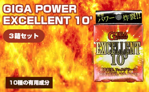 No.326 GIGA POWER EXCELLENT 10’ 3箱セット / サプリメント サプリ 大阪府
