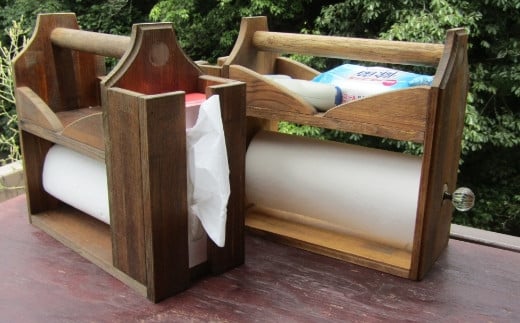 キッチン・アウトドアに便利！ペーパーラックL【選択カラー：ナチュラル】【007C-062】