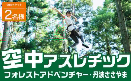 森の空中散歩!フォレストアドベンチャー・丹波ささやま 体験チケット