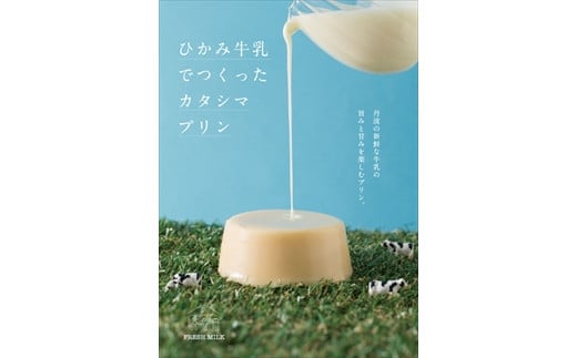 ひかみ牛乳とこだわり卵でつくったカタシマプリン 6個入