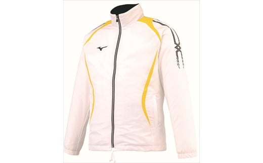 ウィンドブレーカーシャツ：配送情報備考　№② ホワイト×サイバーイエロー（夏の清々しい白い雲とひまわりをイメージ）