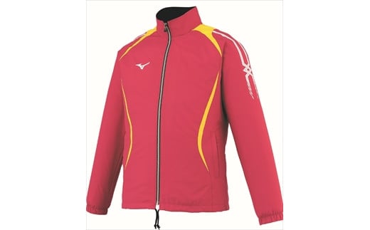 ウィンドブレーカーシャツ：配送情報備考　№④ エンジ×サイバーイエロー（丹波の名産の栗をイメージ）