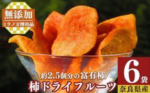 柿ドライフルーツ40g×6袋 | フルーツ 果物 くだもの 柿 かき カキ ドライフルーツ 奈良県 五條市