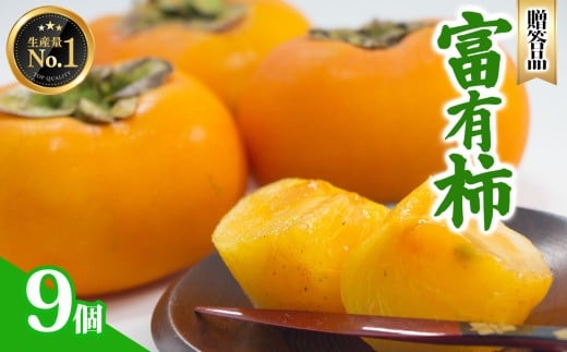 富有柿 贈答品 9個 | フルーツ くだもの 果物 柿 かき デザート 人気 国産 産地直送 奈良県 五條市 カキ 果実 11月 12月 順次発送 秋 旬 味覚 グルメ お取り寄せ 送料無料 農家直送 ビタミン タンニン 食物繊維 豊富 特産品 甘い 強い甘み サクサク 甘柿 なかい農園 厳選 ギフト プレゼント 贈答用 濃厚 凝縮 日持ち 家庭用 おすすめ
