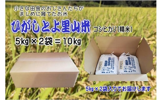 【令和7年産】ひがしとよ里山米 精米10kg(5kg×2袋)