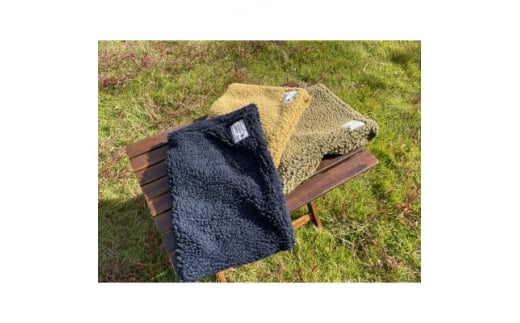 冬キャンプ、アウトドアに!!　alberton社のsliva knit のネックウォーマー　ネイビー【1374203】