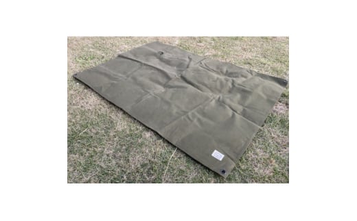 ALBERTON　米軍防水帆布のグランドシート　カーキードラブ【1578045】