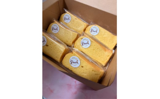 奈良県上牧町製造の米粉バニラシフォンケーキ6カットセット【1594513】