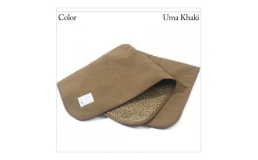 alberton社赤外線を吸収して発熱するsliva knitわんにゃんブランケット カーキ【1632330】