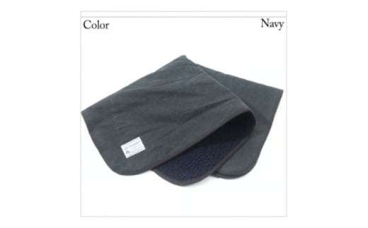 alberton社赤外線を吸収して発熱するsliva knitわんにゃんブランケット ネイビー【1638715】